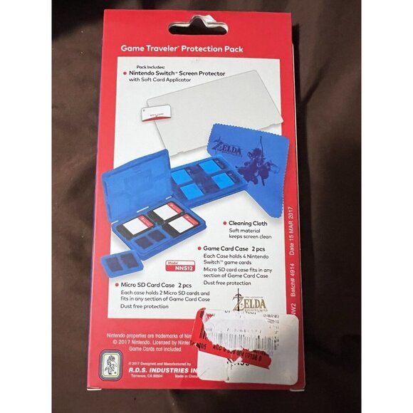 Nintendo Switch The Legend Of Zelda Game Traveler Protection Pack New - Picture 2 of 9
